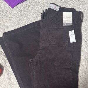 GAP Dark Brown 70s Flare Corduroy Pants